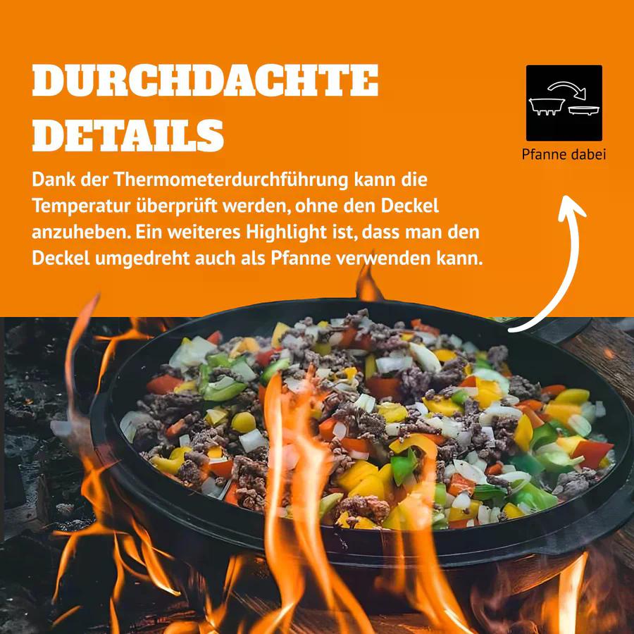 Petromax  Feuertopf FT 12 mit Füßen