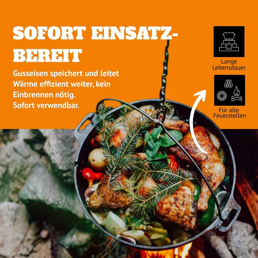 Petromax  Feuertopf FT 4,5 ( mit Füßen)