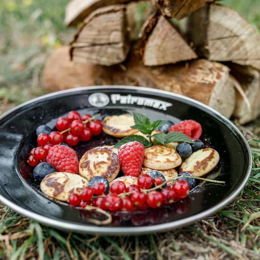 Petromax Emaille Teller 2 Stk. schwarz 22cm