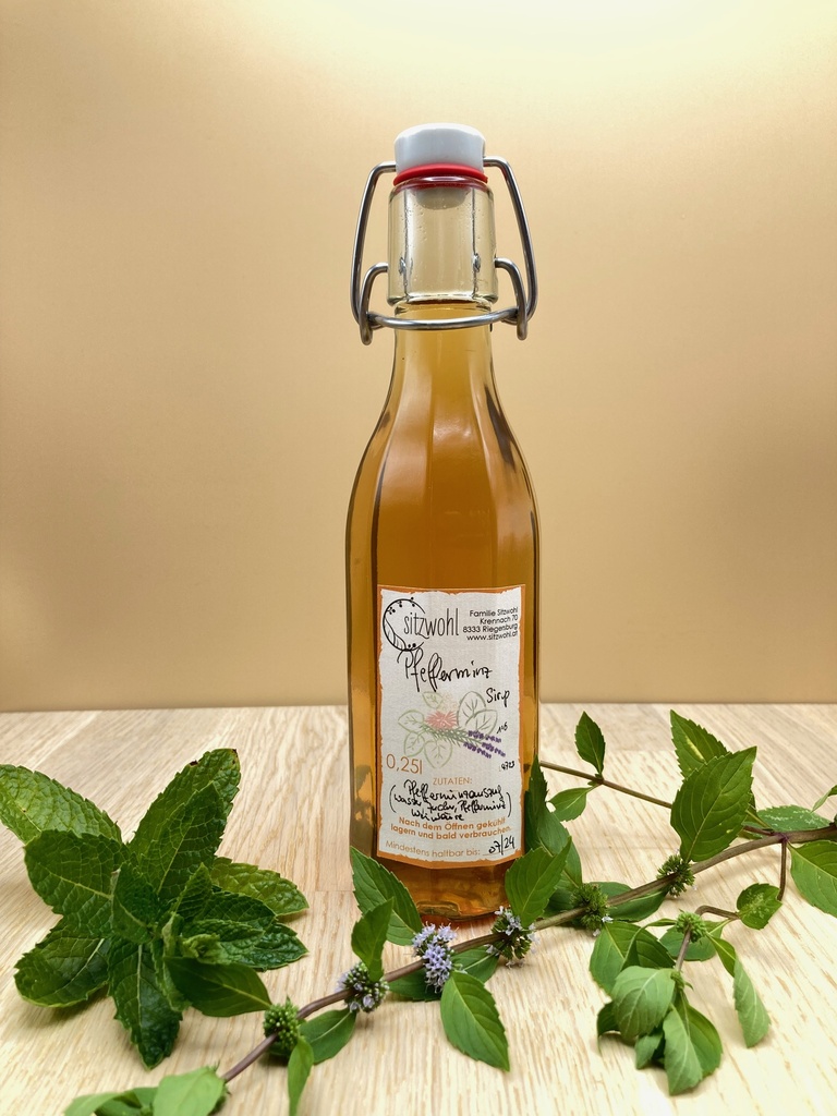 Sitzwohl Pfefferminz Sirup 0,25l