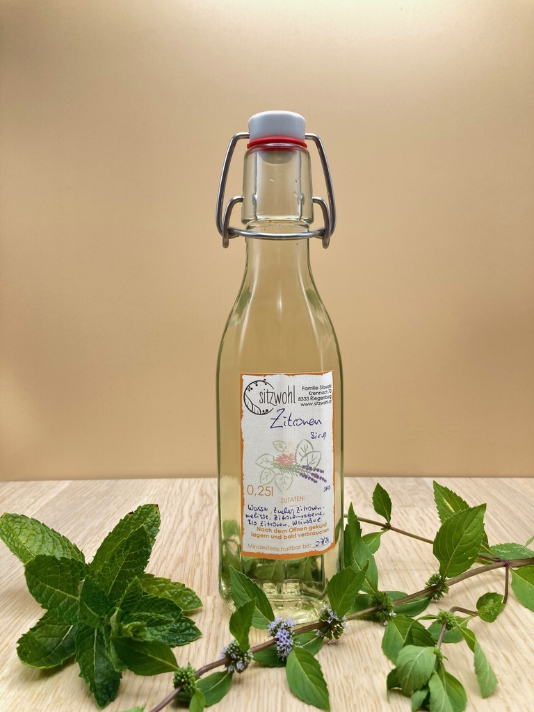 Sitzwohl Zitronen Sirup 0,25l