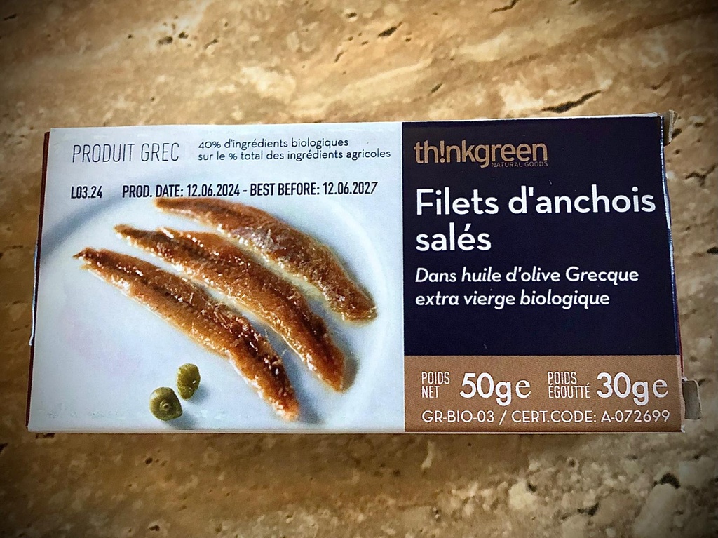 th!inkgreen - Filets d'anchois sales 50g
