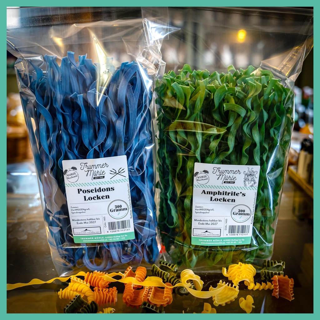 Spirulina Bandnudeln ( Amphitrites Locken)  grün 300g