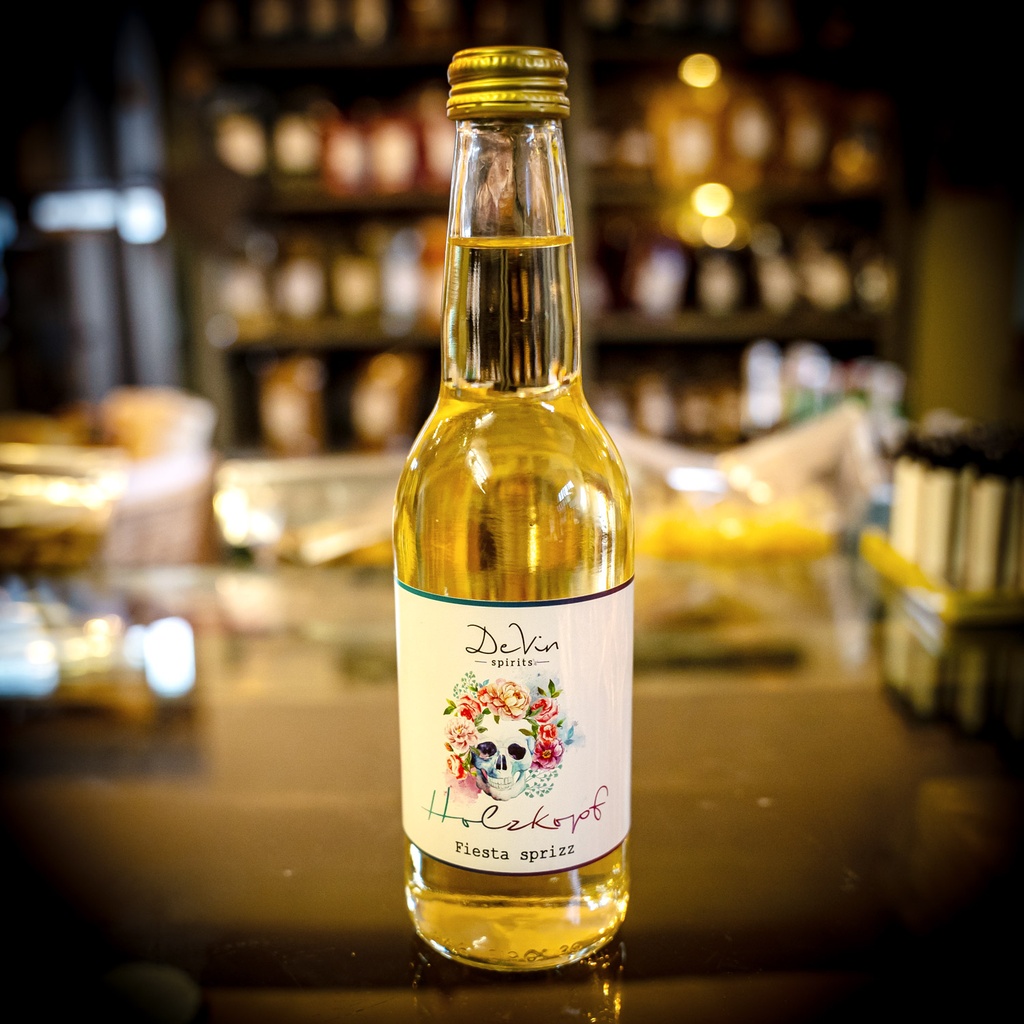 DeVin - Holzkopf 0,33l Fiesta ( weiß)