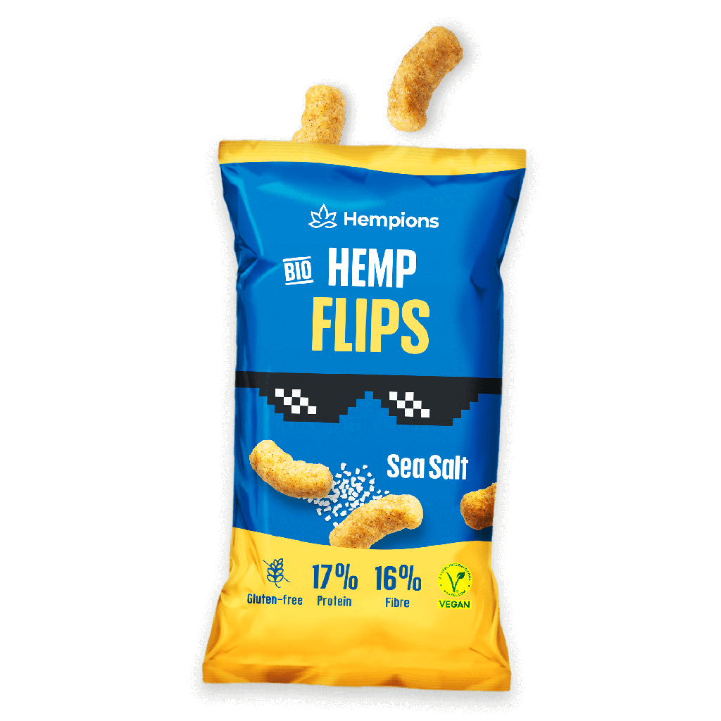 Bio Hemp Flips Sea Salt 70g