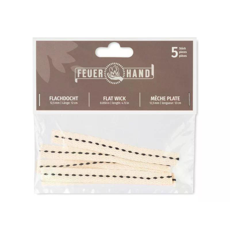 Feuerhand Flachdocht 5 Stück