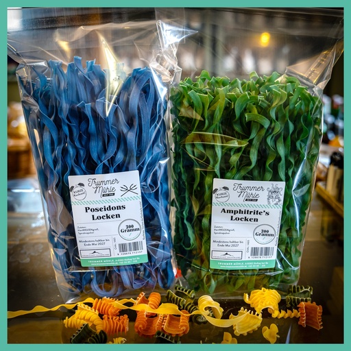 Spirulina Bandnudeln ( Amphitrites Locken)  grün 300g